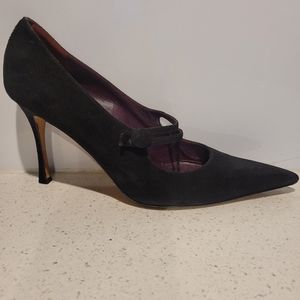 Manolo blahnik suede black,  size 40